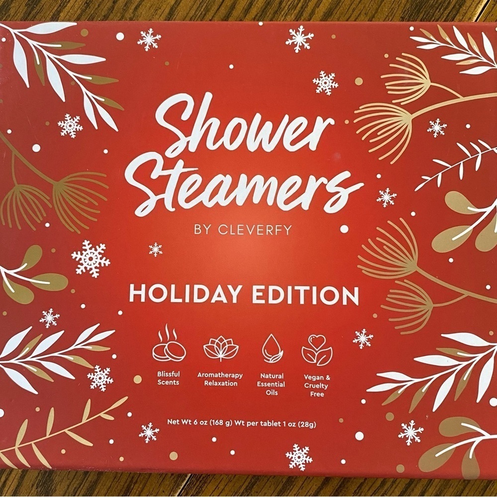 CLEVERFY Shower Steamers holiday edition aromatherapy 6 different tablets NEW